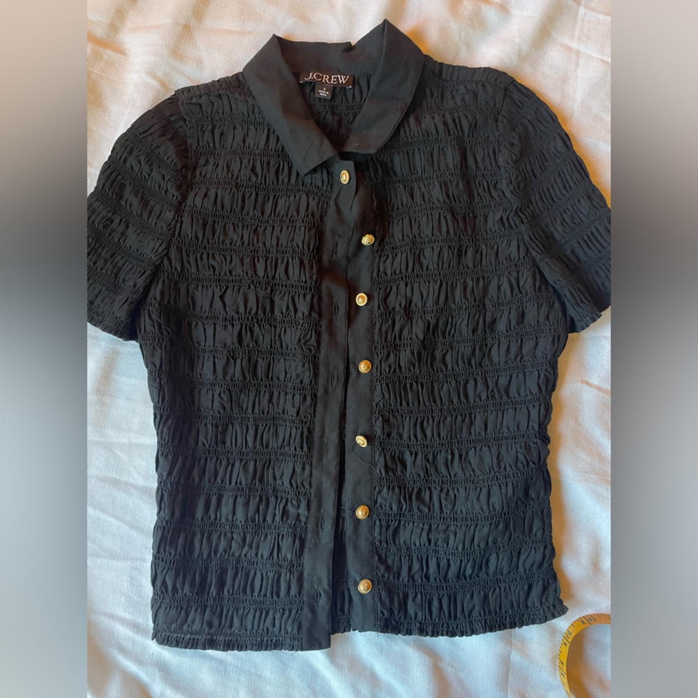 J. Crew Women’s Black Button-up Shirt